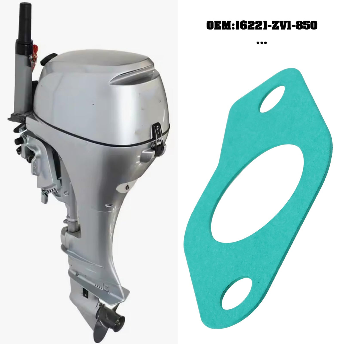 LT Easiyl 2Pcs Marine Outboard Engine Carburetor Gasket 16221-ZV1-850 Compatible with Honda