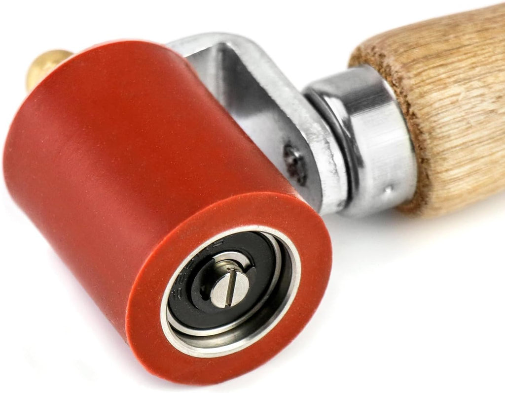 Seam Roller Set, 40mm Silicone Seam Roller + Brass Detail Roller, Removable Bearing Wallpaper Seam Roller Tool for