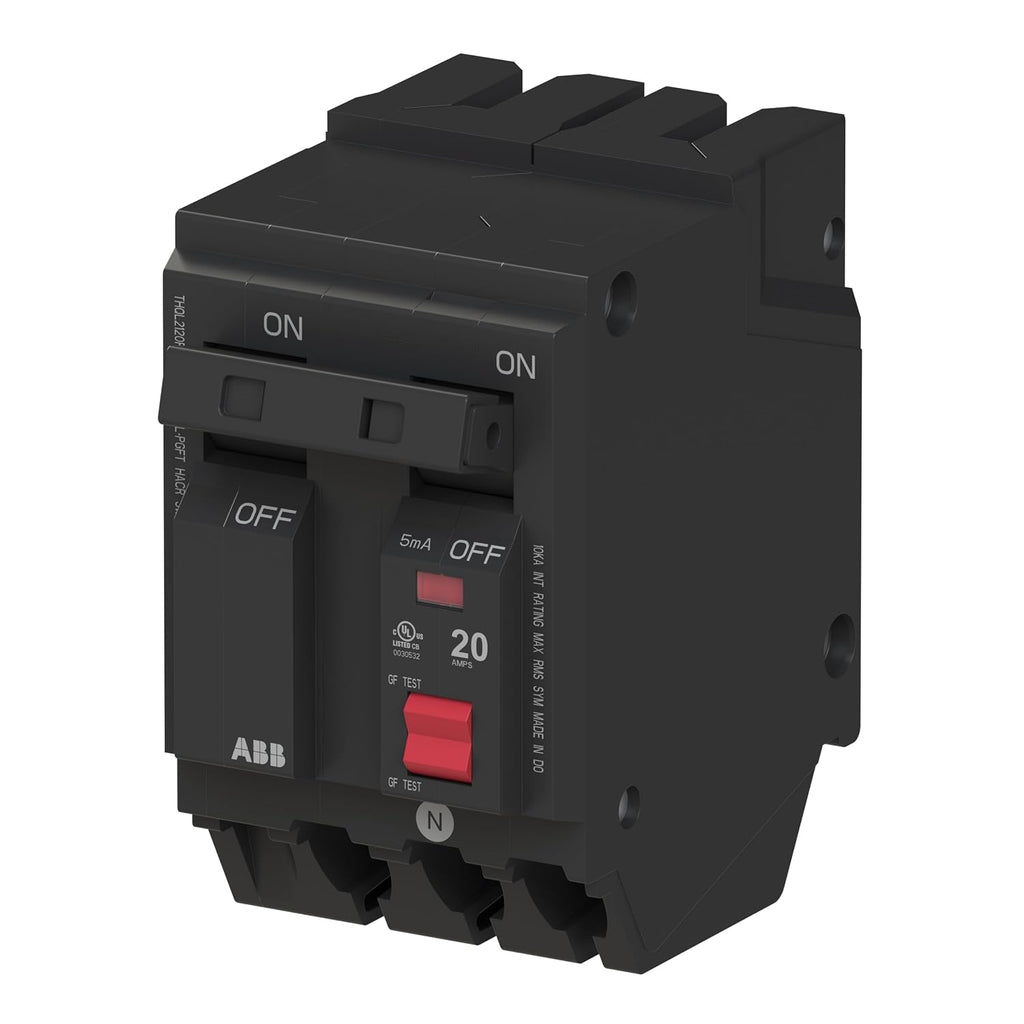 ABB Q-Line THQL2120PGFT • Ground Fault Circuit Breaker • 20 Amp • 2-Pole