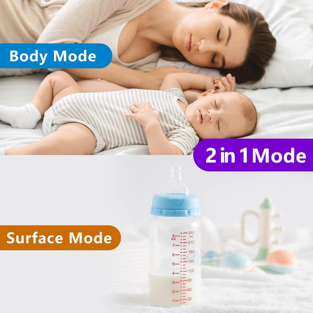 Digital Thermometer for Adults and Kids, No Touch Forehead Thermometer for Baby, 2 in 1 Body Surface Mode Infrared