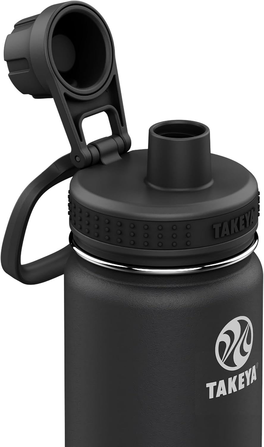 Actives Stainless Steel Water Bottle, Insulated Spout Lid, Keeps Drinks Cold 24 Hrs, Leakproof, Durable, Dishwasher