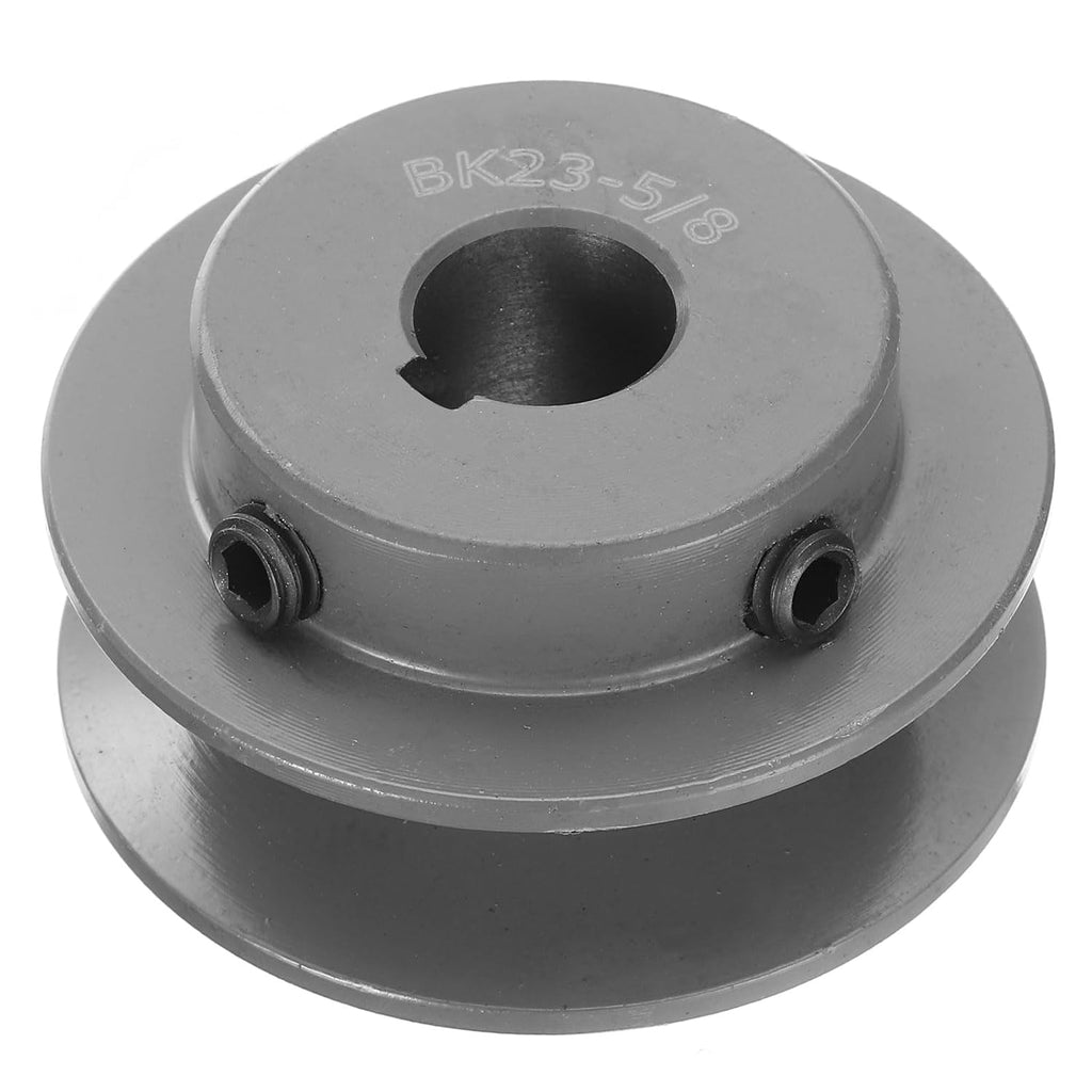 uxcell BK23-5/8V-Belt Sheave 5/8"Bore 2.45"OD Single Groove Web Sheave