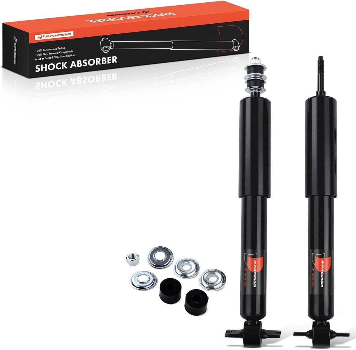 A-Premium Front Shock Absorbers, Set of 2 - Compatible with Toyota