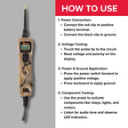 Power Probe 3 Circuit Tester, Supplies Power & Ground (PP3CSCAMO)