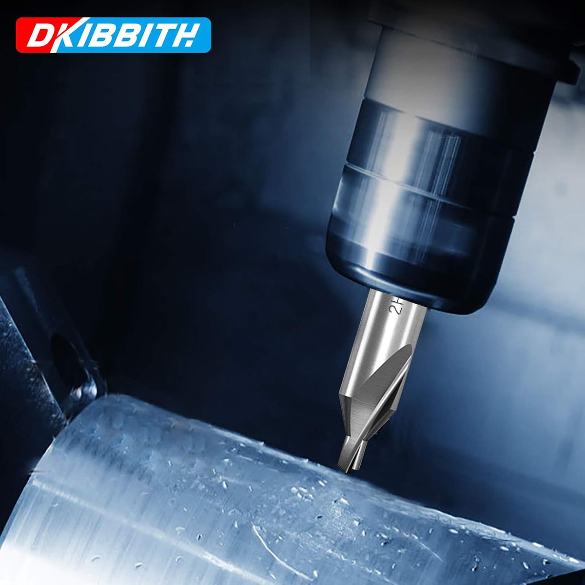DKIBBITH 5pc Long Center Drill Bit Set, M2 HSS 60-Degree Angle 4'' Overall Length Center Drill Bits Kit, Countersink Tools for Metalworking Lathe Milling and Countersinking, Size 1.0 2.0 3.0 4.0 5.0