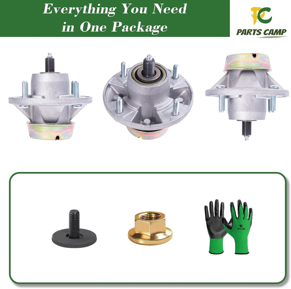 Mower Deck Spindle Assembly Replaces John Deere AM144377 AM124498 AM131680 - Fits LX280 LX289 GX325 GX335 LT180 LT190