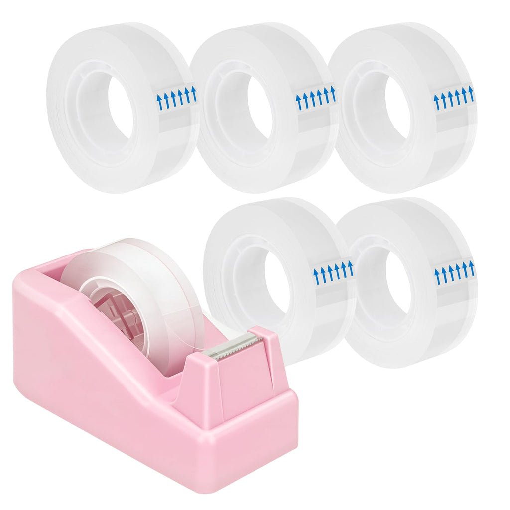 Lightweight Desktop Tape Dispenser, 6 Rolls Tape, 1-Inch Core