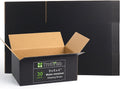 9x6x4 Inch Medium Shipping Boxes 30 Pack, Black Corrugated Cardboard Box, Mailing Packaging Boxes for Small Business