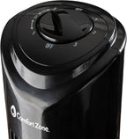 32" 3-Speed Oscillating Portable Tower Fan, 90 Degree Oscillation, Portable Built-in Carry Handle, Quiet Operation