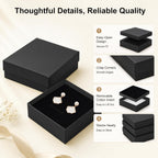 Jewelry Gift Boxes, 40 Pack 3.5x3.5x1 Inch, Black