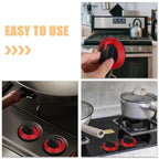 3 Piece Gas Stove Knobs Replacement Rotary Switch for Commercial Burners