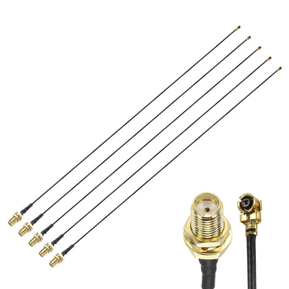 5 Pcs SMA Female to U.F.L1 Coax Cable Low Loss 12"/30cm