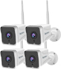 4 Pack Outdoor Security Camera 2K，WiFi Cameras for Home Security Outside with Motion Detection Tracking, Night