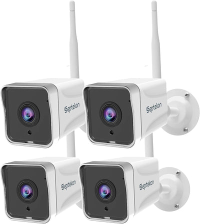 4 Pack Outdoor Security Camera 2K，WiFi Cameras for Home Security Outside with Motion Detection Tracking, Night