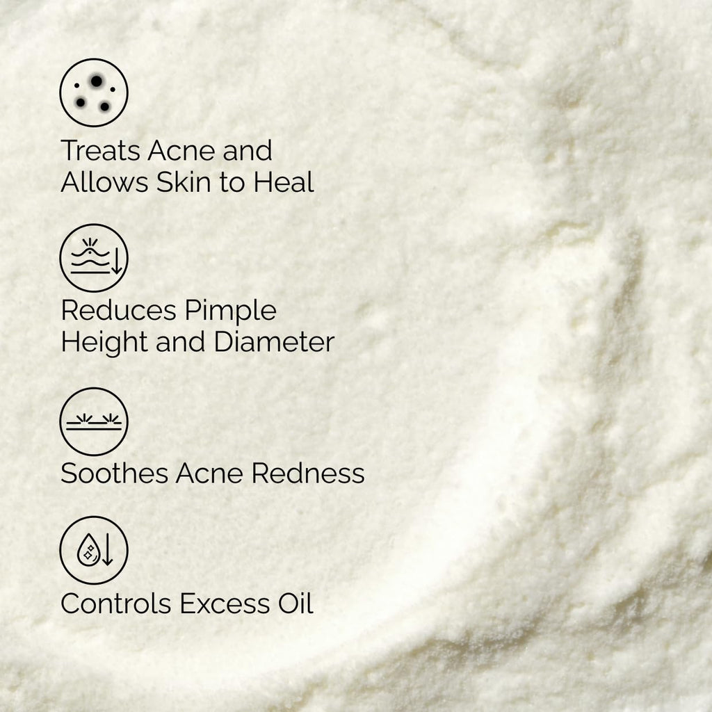 Sulfur 10% Powder-to-Cream Acne Spot Treatment Concentrate, Reduces Pimple Size and Zit Redness, 0.18 Oz