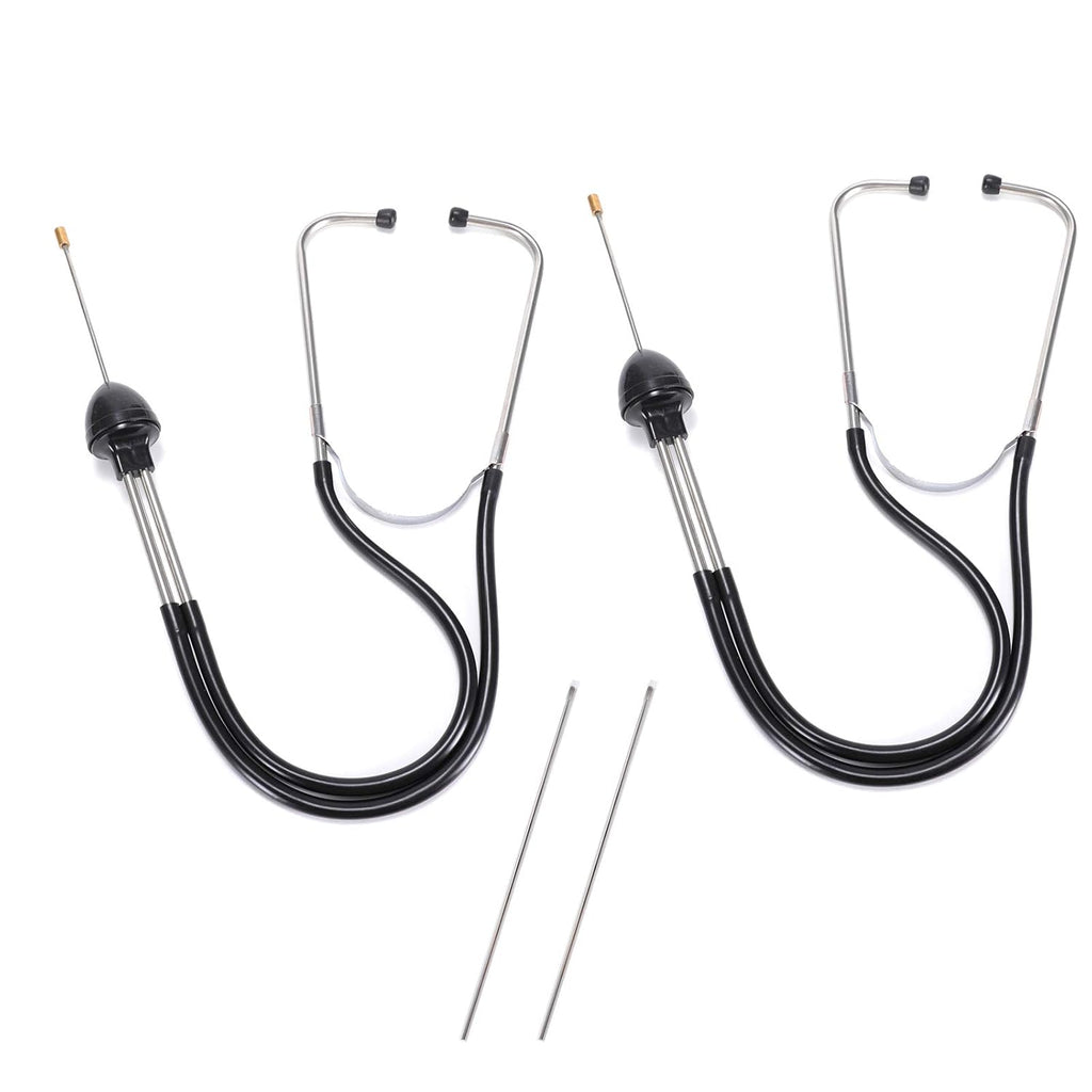 2Pcs Automotive Mechanic Stethoscope Engine Stethoscope Tool for Cars, Trucks and Motorcycles