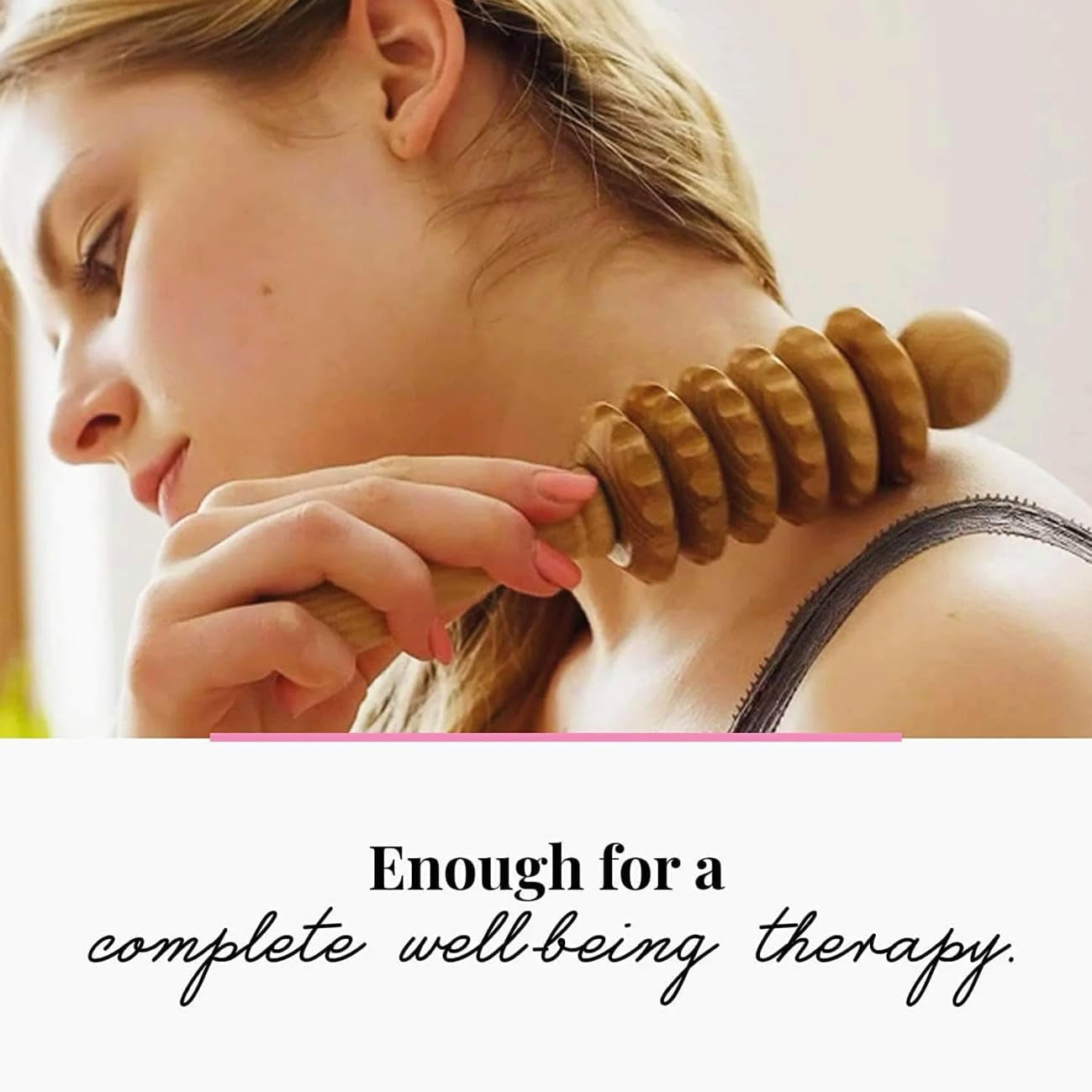 Accessories – Handheld Massager with Grooved Rollers, Multi-Functional Back Roller and Neck Massager, Eases Muscle