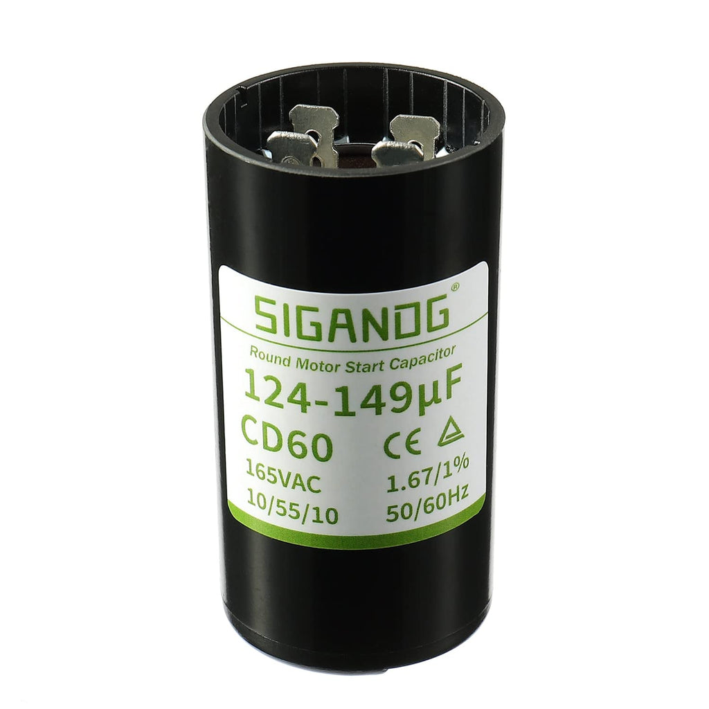 124-149 MFD 165 VAC Round Start Capacitor 50/60 Hz AC