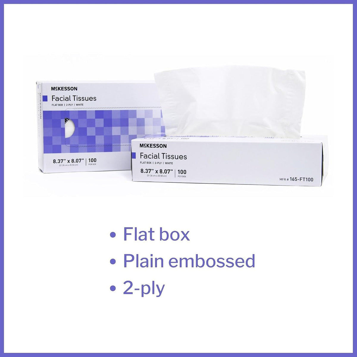 Facial Tissues Boxes Bulk Tissue, 3000 ct, 100 per Pack