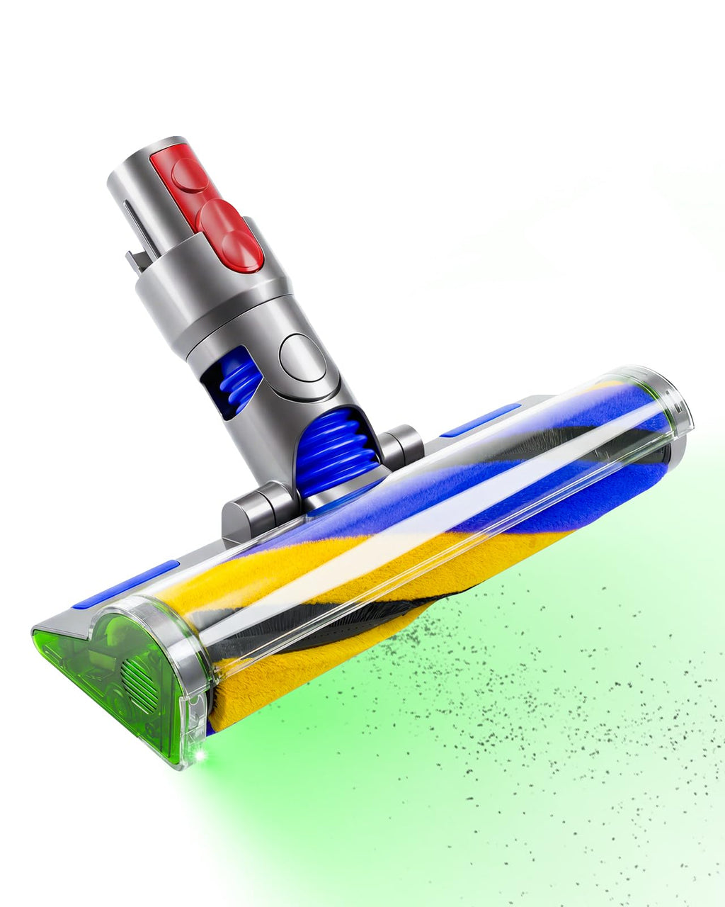 V8 LED Fluffy Optic Cleaner Head for Dyson V15 V11 V10 V7 Vacuum Cleaner