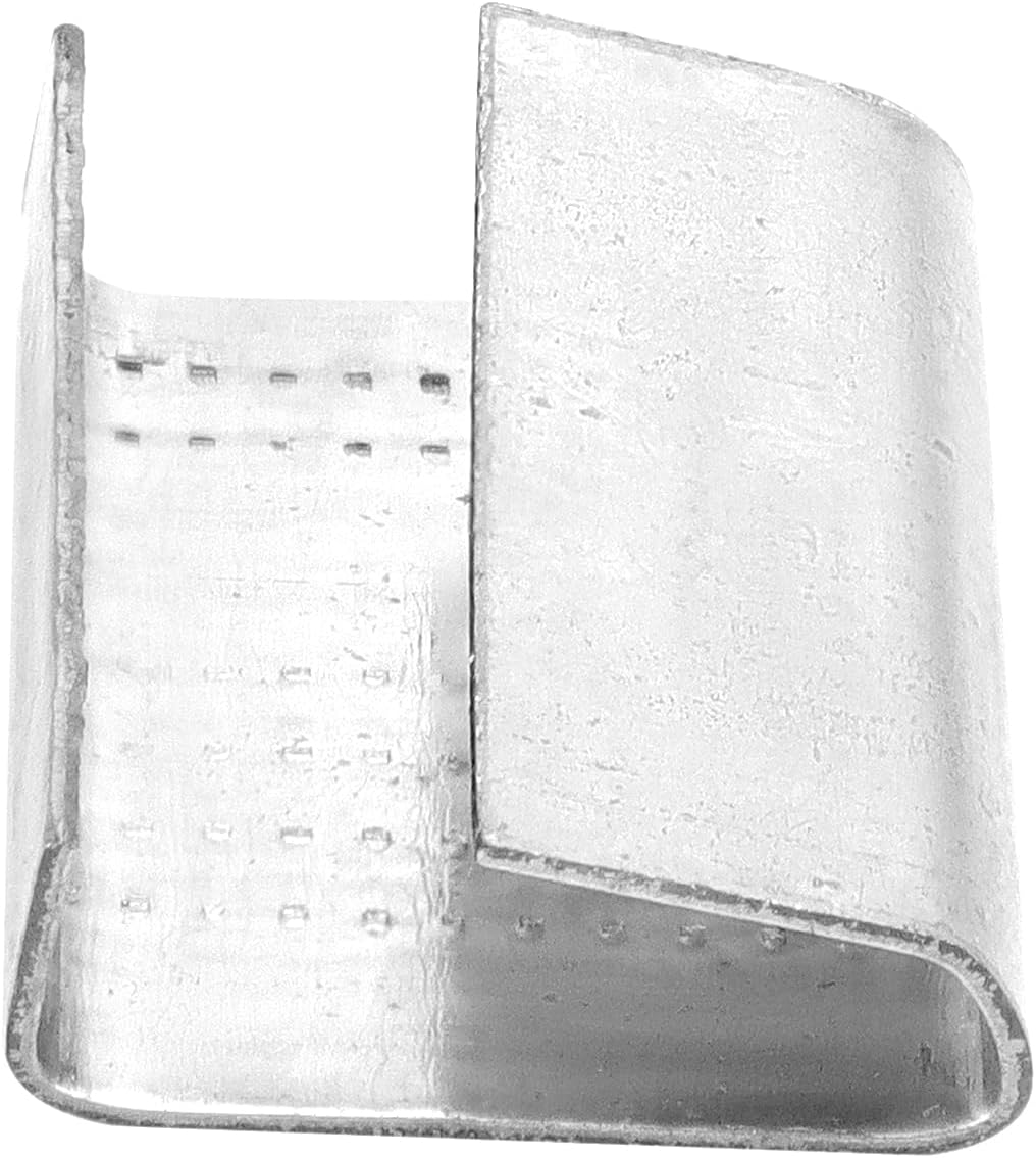 Strapping Open Seal, 500 Pcs Banding Clip Gripper Strap Clip for 3/4" Width Strap