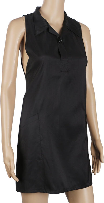 1pc Black Hair Stylist Apron with Pockets, Waterproof Salon Aprons for Hairdresser, Barber Aprons with 2 Pocket