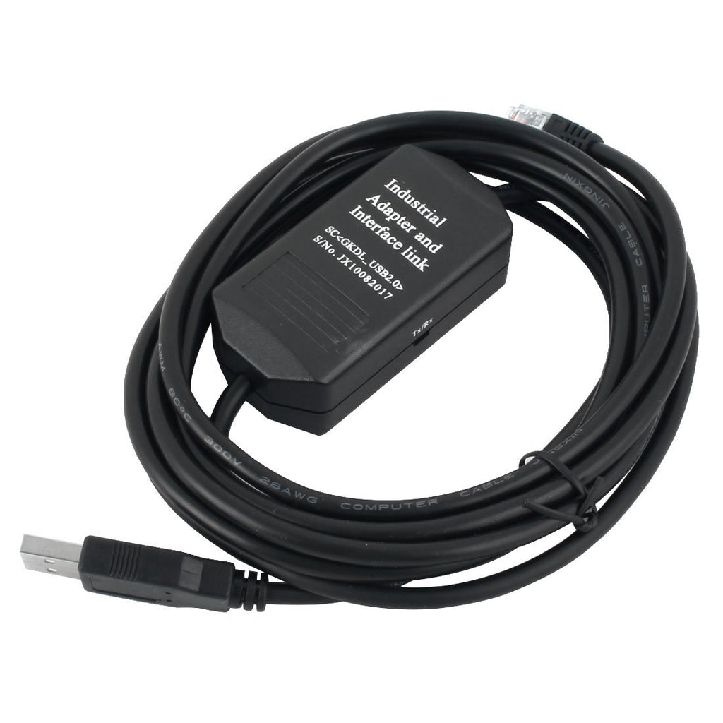 uxcell USB-KV Touch S creen PLC Programming Cable Black 9.5 Ft for KV 16 1000