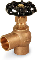 3/4 inch Angle Lead-Free Short Globe Valve With Solder Cups