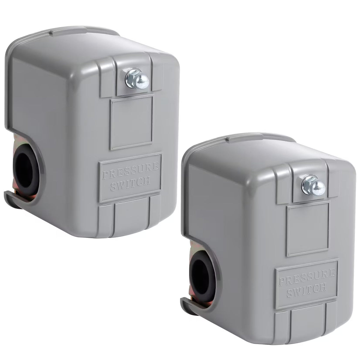 Pressure Switch for Well Pump, 30-50PSI, Adjustable Differential, 1/4" NPT, Automatic, Grey 2 Pack