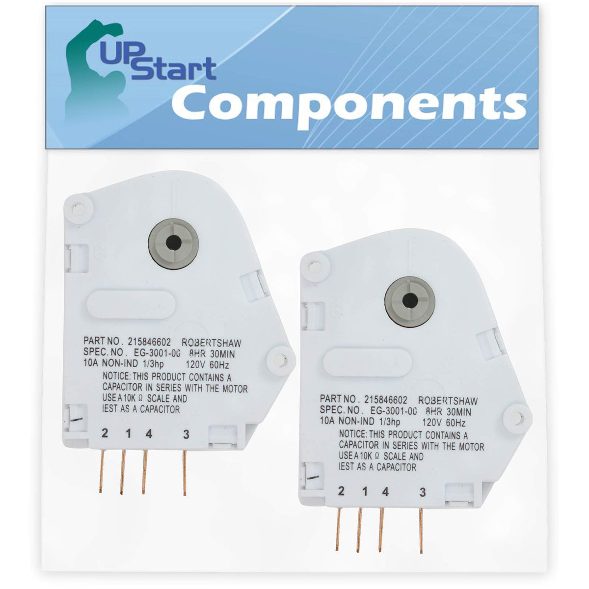 2X Refrigerator Defrost Timer Replacement for Frigidaire 215846602 - Also