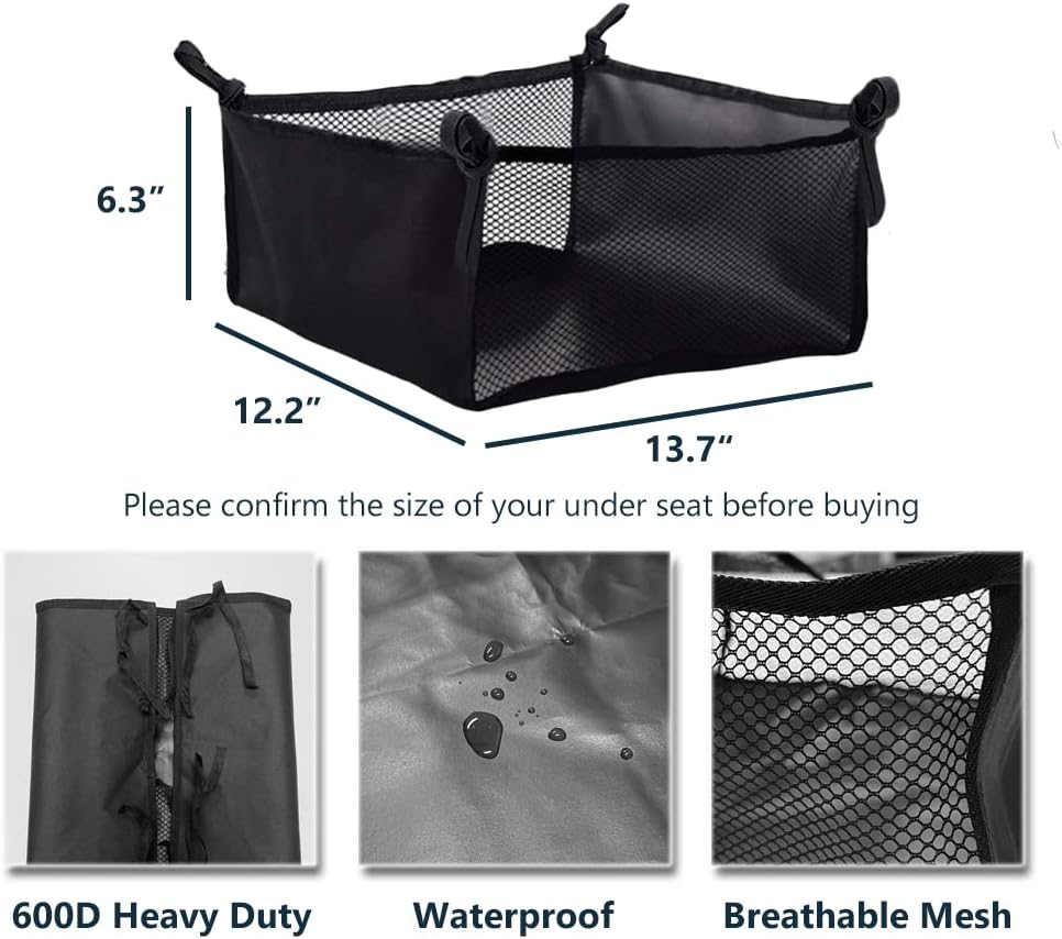 Wheelchair Under Seat Storage Carrier - Elderly Rollator Mesh Organizer Bag for Four Wheel Rollator, Under Seatneath