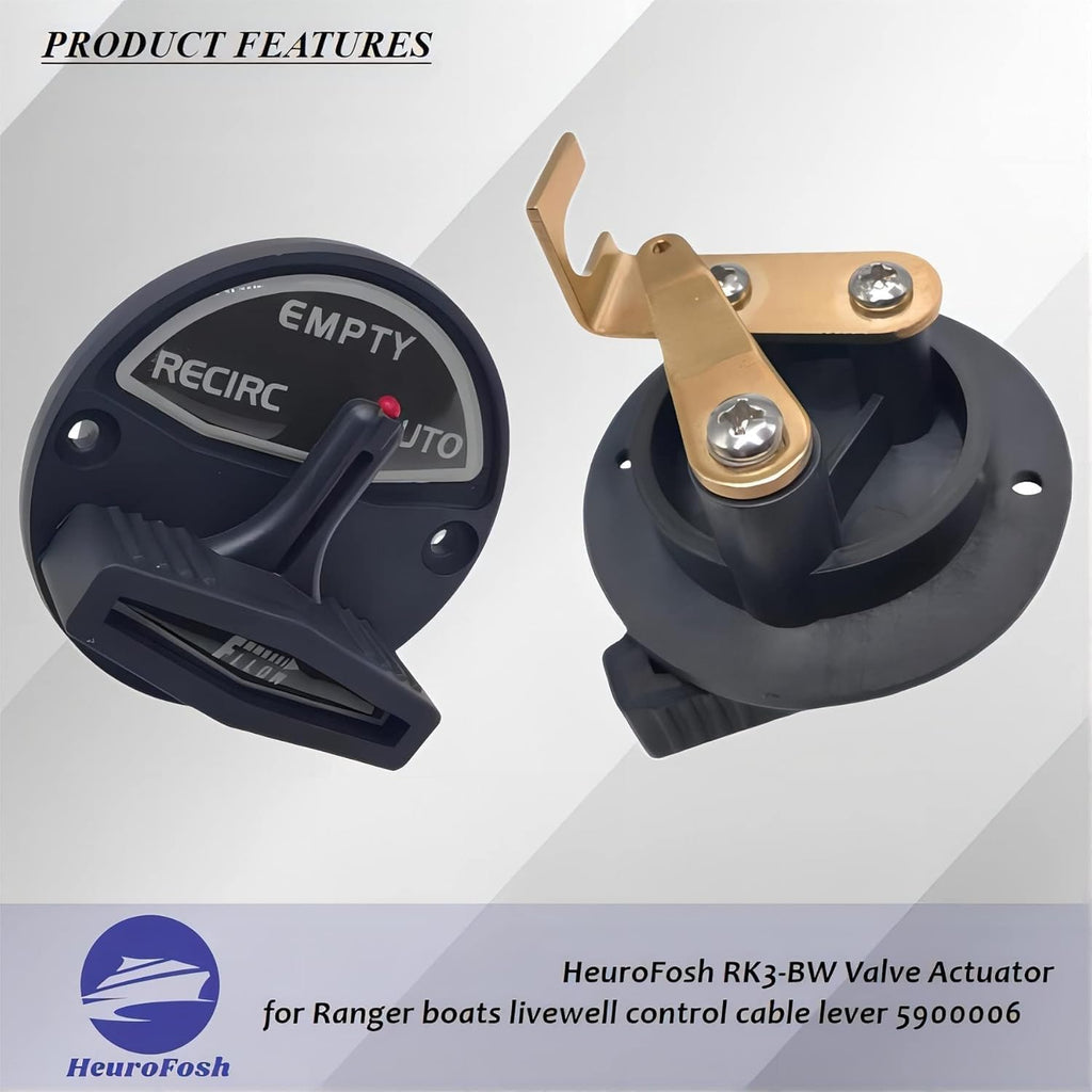RK3-BW Valve Actuator for Skeeter Boats Ranger Livewell Control