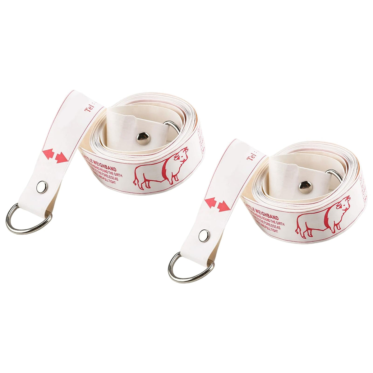 Livestock Weight Tape 2 Pack with Girth-to-Weight Reference Scale