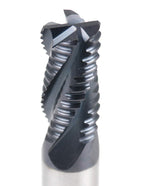 Accusize Industrial Tools Standard Tooth M42 8% Cobalt TiAlN Roughing End Mill, 3/8" Diameter, 3/8" Shank Diameter, 3/4" Flute Length, 1102-0038
