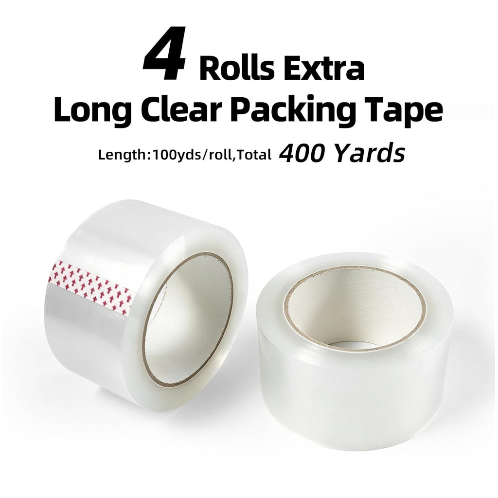 Clear Packing Tape, 2.36 Inch Extra Wide x 100 Yard