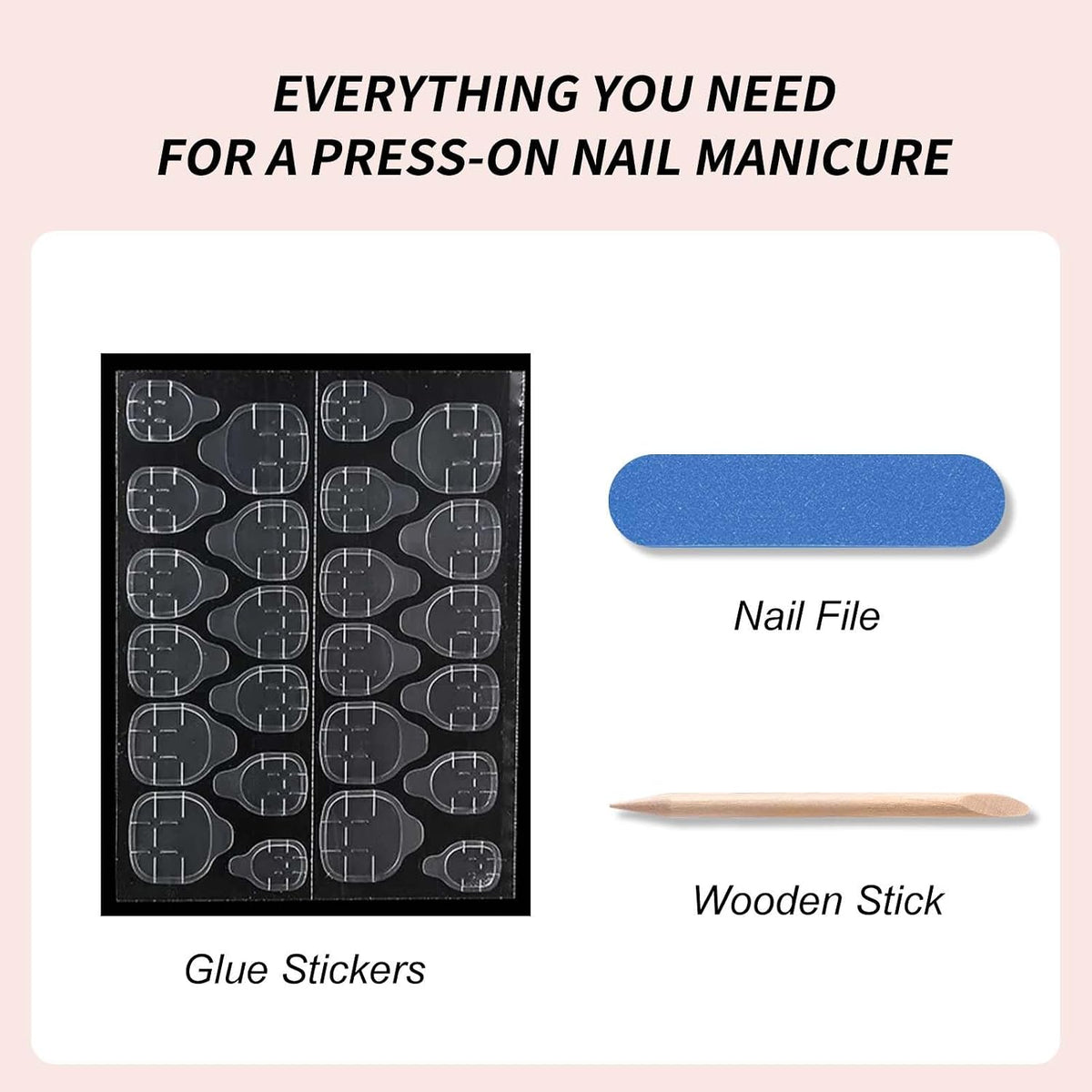 Press on Nails - Short Almond, Cute Polka Dot