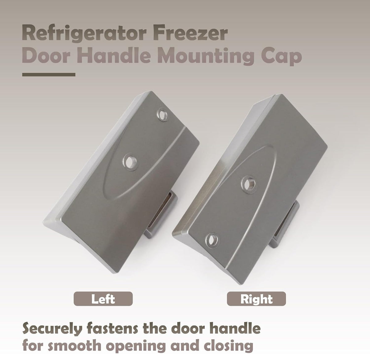 DA67-02057A & DA67-02056A Refrigerator Freezer Door Handle Mounting Cap Compatible with Samsung Fridge RF263ERS/XAA RF266AERS/XAA RFG297AARS/XAA, Left & Right Side Handle End Cap