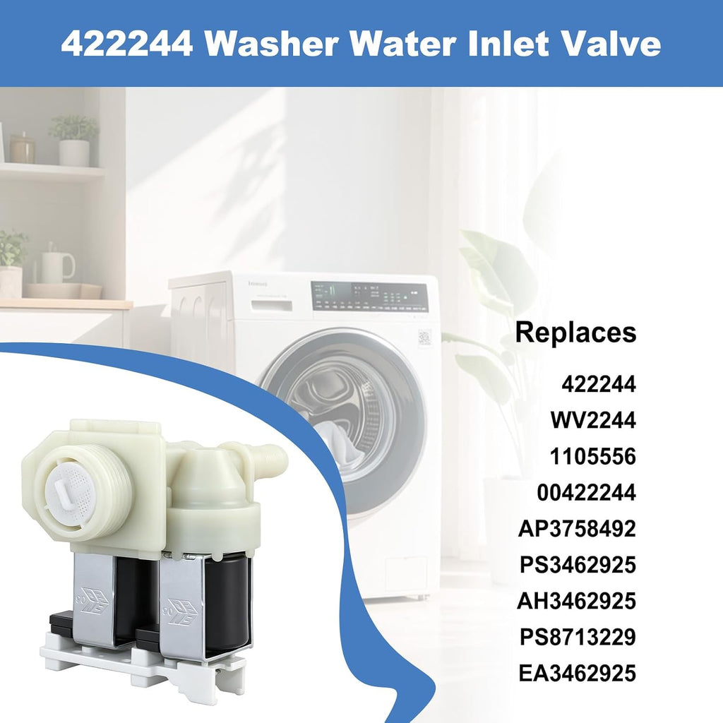 422244 Cold Water Inlet Valve, Fits Bosch Front-Load Washers