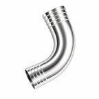 Yoebor SUS304 Sanitary Fitting 1/2" x 1/2" Hose Barb 90 Degree Elbow 1pc