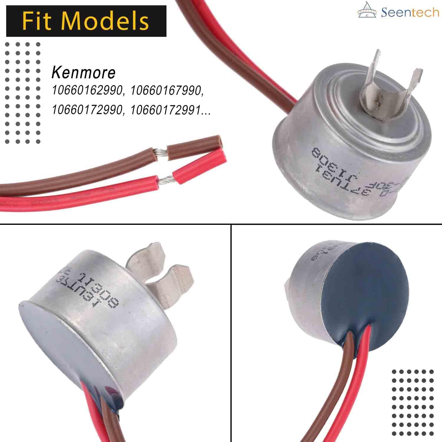 4387503 Refrigerator Bimetal Defrost Thermostat by Seentech - Compatible with Whirlpool, Ken-more