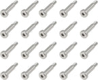 20PCS Shoulder Bolts 304 Stainless Steel 5mm Shoulder Dia 16mm Shoulder Length M4 Thread for Machinery and Textile Equipment