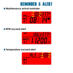 Runleader Engine Temperature Meter Hours Tachometer RL-HM035A-TS002-1