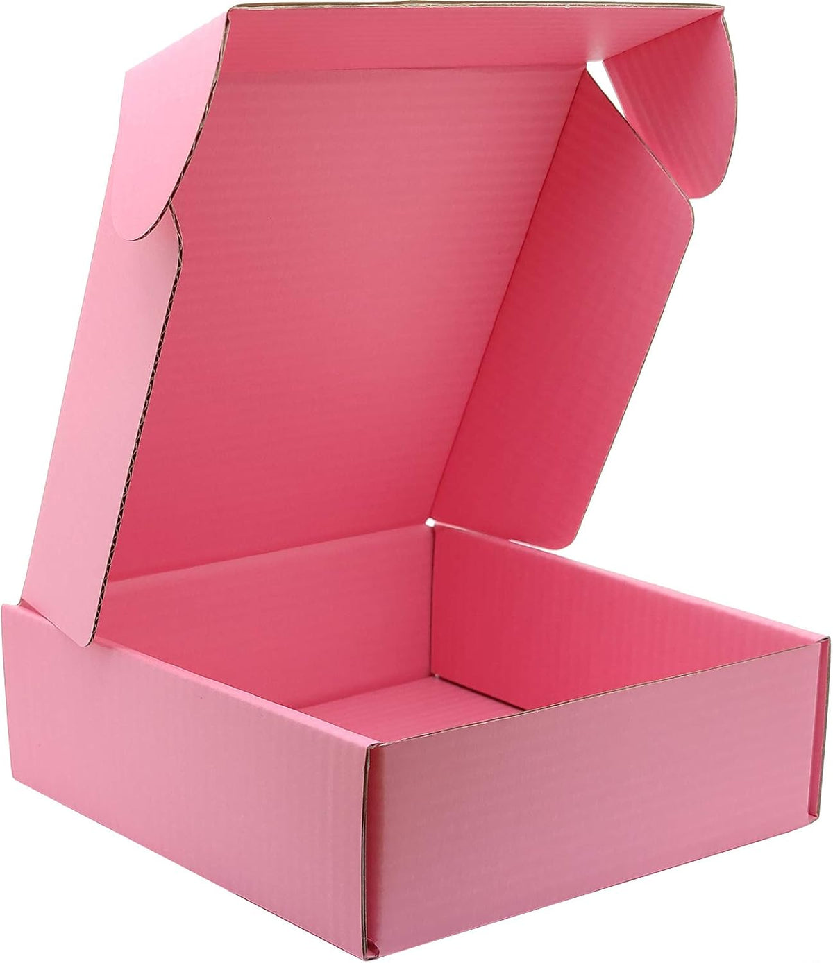 6x6x2 Shipping Boxes Set of 50, Pink Mailer Corrugated Cardboard Box