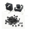 DAOKI 100Pcs Tact Button Switch 6x6x4.3mm 6 * 6 * 4.3mm 4 Pin Micro PCB SMD SMT Momentary Tactile Tact Push Button Switch 4 Pin DIP