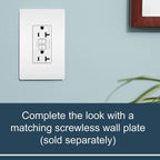 Legrand radiant 20 Amp Tamper Resistant GFCI Duplex Outlet White 3 Pack