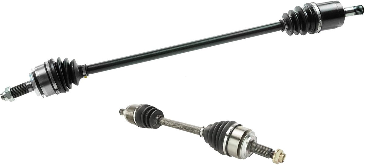 TRQ Front 2 Piece CV Axle Shaft Assembly Set