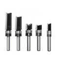 Pattern Flush Trim Router Bit 1/4 Shank Carbide Tipped Router Template Bit | Top Bearing Flush Trim Bits with 5