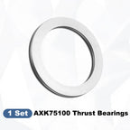 uxcell AXK75100 Thrust Needle Roller Bearings with Washers, ID 75mm