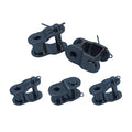 #50 Roller Chain Offset Half Link - 5/8" Pitch, ANSI-Compatible, Carbon Steel, 5-Pack for Chain Length Adjustment & Repairs