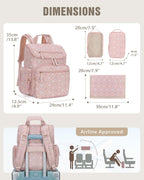Diaper Bag Backpack with Changing Pad and Insulated Pockets, Heart